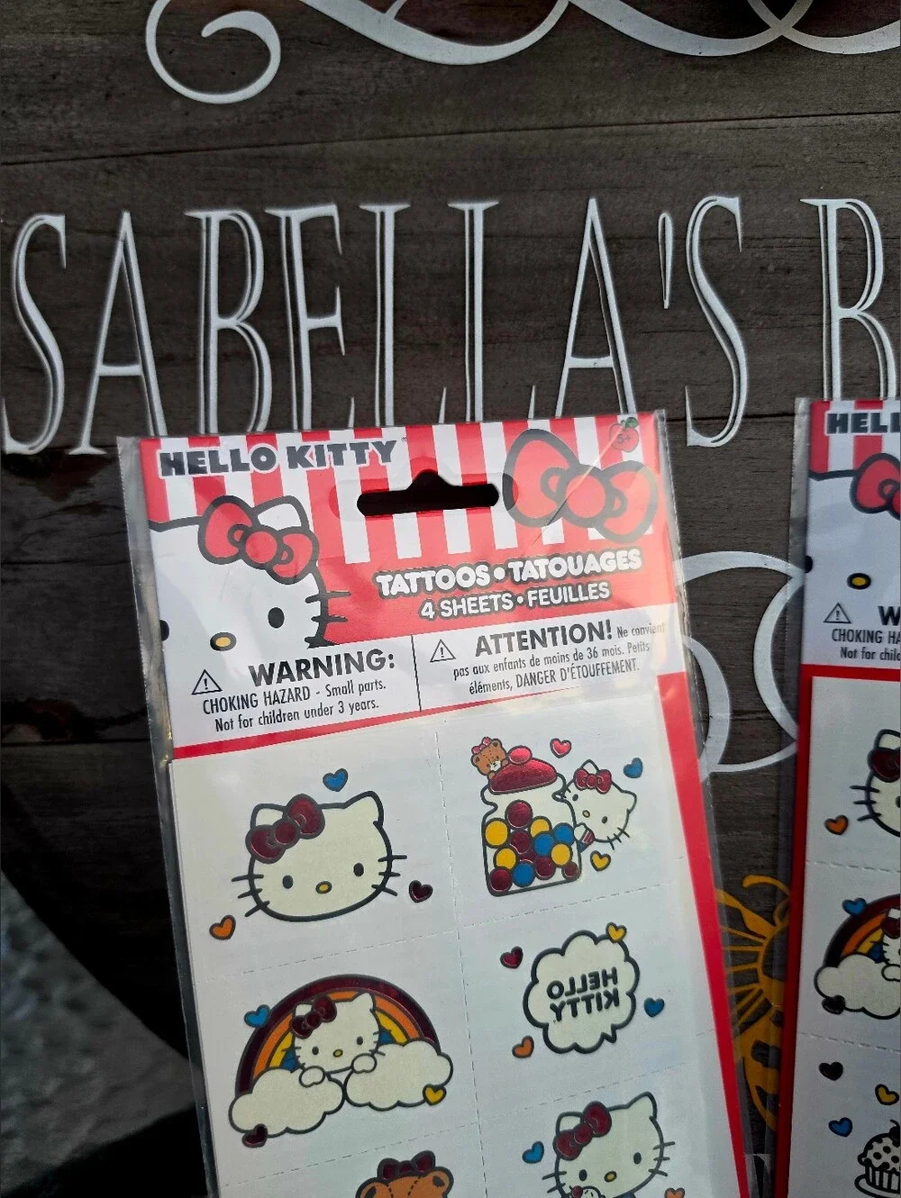 2 Hello Kitty & Friends Tattoos 24ct